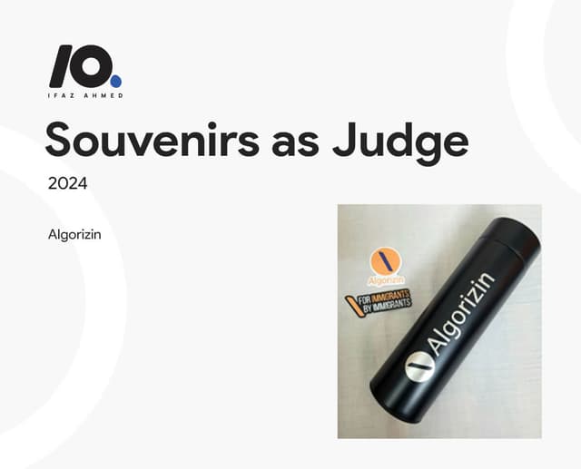 Souvenirs as Judge, 2024