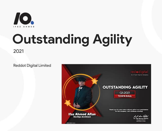 Outstanding Agility, 2021