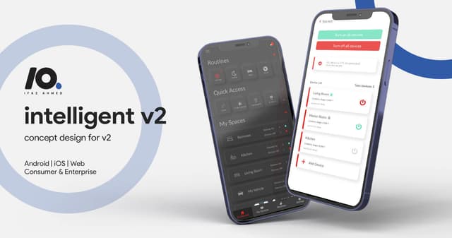 Intelligent V2 is a concept design for a large-scale IoT ecosystem, focusing on scalable and integrated solutions for extensive IoT networks.